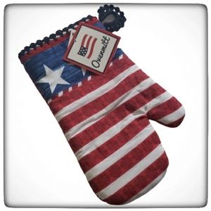 American Flag Kitchen Oven Potholder Glove Mitten